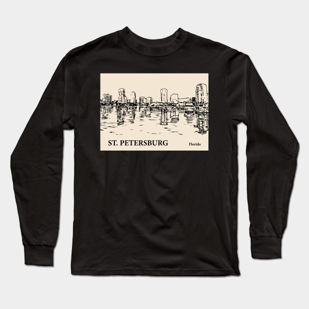 St. Petersburg - Florida Long Sleeve T-Shirt by Lakeric